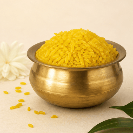 Akshatalu (turmeric rice)